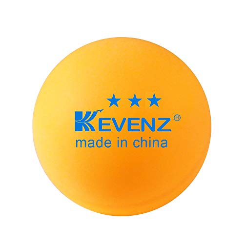 KEVENZ 144-Pack 3-Star 40mm Table Tennis Balls,Advanced Training Ping Pong Balls (Orange)
