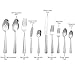 Brightown 45-Piece Silverware Flatware Cutlery Set in Ergonomic Design Size and Weight, Durable Stainless Steel Tableware Service for 8, Dishwasher Safe