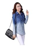 Women's New Boyfriend Sexy Loose Fit Denim Shirt