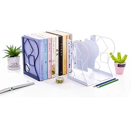 Gardesk Adjustable Bookends Nonskid Book End for Heavy Books Holder for