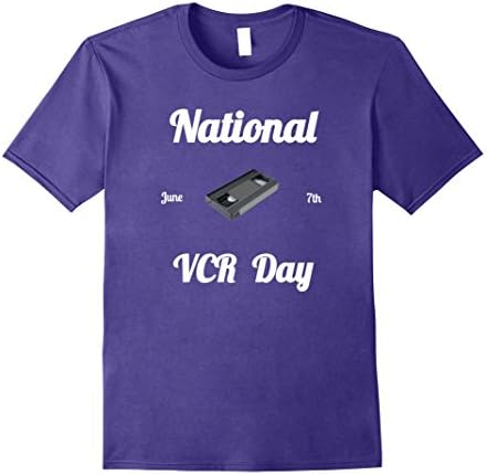 Men's VCR T-Shirt Small Purple