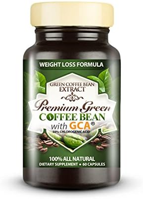 Premium Green Coffee Bean Extract 800 with GCA - 50% Chlorogenic Acid - 100% Natural Weight Loss Formula - 60 Capsules