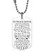 ZXOTTY to My Daughter I Want You to Believe Love Dad Dog Tag Military Air Force Navy Coast Guard Necklace Ball Chain Gift for Best Daughter Birthday Graduation Stainless Steel