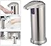 Automatic Soap Dispenser, Touchless Stainless Steel Soap Dispenser, IR Infrared Motion Sensor Hand Free Dish Soap with Fingerprint Resistant Coating and Waterproof Base,Champagne