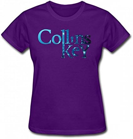 xdondoo Collins Key Trendy Tshirt Popular Print T-Shirts Valentine Womens Tee Purple