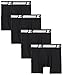 Starter Boys' Boxer Briefs 4-Pack, Amazon Exclusive, Black, XL (16/18)