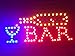 Debado LED Bar Sign - Open Bar Led Neon Motion Light Sign. On/Off with Chain