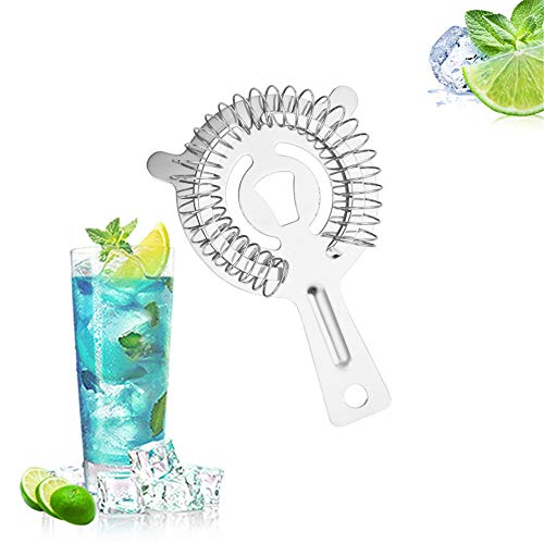 Markcur Multifunktions Eisfilter Barsieb aus Edelstahl für Barkeeper Bar KTV Weinglas Cocktailshaker Strainer – Bild 5