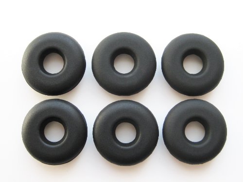 6 Black Earbuds Eartips Eargels for 