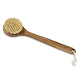 Bass Brushes BS33A - Natural Boar Bristle Wet/Dry Bamboo Handle Body Brush