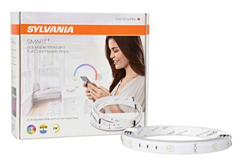 SYLVANIA Smart ZigBee Flex Expansion Lightstrips, RGBW Full Color and Tunable White, Works with SmartThings, Wink, and…
