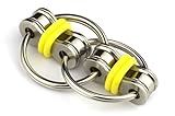 Flippy Chain Fidget Toy Stress Reducer by Tom's Fidgets - Perfect For ADD, ADHD, Anxiety, and Autism - Yellow