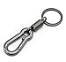Nuoxinus Classic Retro Style Simple Keychain Strong Carabiner Shape Key Chains Ring Keyring Key Fob Holder for Men Women