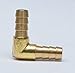3/8" Hose ID / Hose Barb 90 Degree L Right Angle Elbow Barbed Brass Fitting Fuel / Air / Water / Boat / Gas / Oil WOG primary
