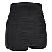 coastal rose Womens High Waisted Bikini Bottoms Tummy Control Swim Shorts Ruched Boyshort Swimsuit Bottom