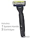 Dorco Pace 6 Plus Power - Six Blade Power Razor System with Trimmer (9 Cartridges + 1 Handle)