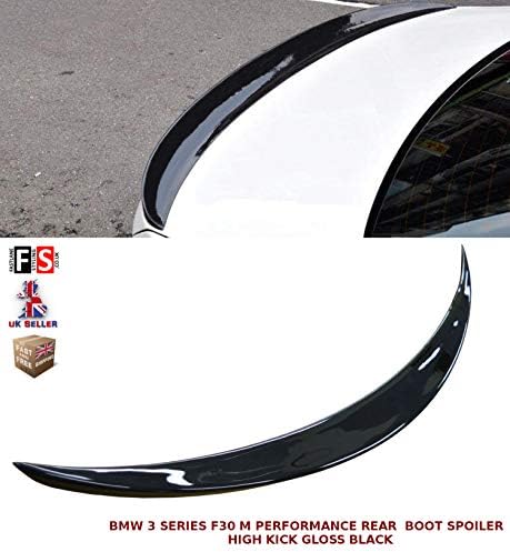 3 SERIES F30 PERFORMANCE HIGH KICK REAR BOOT SPOILER GLOSS BLACK 2012+
