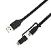TYLT FLYP-DUO Reversible USB Cable - 1M - Black