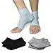 3 PAIRS-Moisturizing Gel Heel Socks w/Enriched Vitamins for Dry Hard Cracked Heels & DIY Simple Home Remedies by Triim Fitness