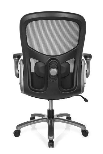 HJH-Office-736120-Sedia-da-Ufficio-XXL-Carico-Pesante-Instructor-T-TitanioTessuto-in-MagliaTessuto-Nero