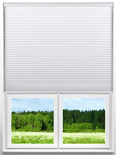 Arlo Blinds 9/16" Single Cell Blackout Cordless Cellular Shade, Color: White, Size: 35"W x 60"H - Thumbnail 2