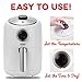 DASH Compact Air Fryer Oven Cooker with Temperature Control, Non-stick Fry Basket, Recipe Guide + Auto Shut off Feature, 2 Quart - White