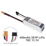 Infinity Graphene 450mAh LiPo Battery 3S 70C 11.1V XT30 Connector Graphene Battery for FPV Racing Drone
