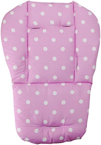 Allyseed Baby Infant Stroller Seat Pushchair Cushion Cotton Mat White Dot (Pink)
