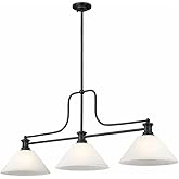 Z-Lite 725-3MB-AWL14 Melange Pendant, 3-Light 300 Total Watts, Matte Black