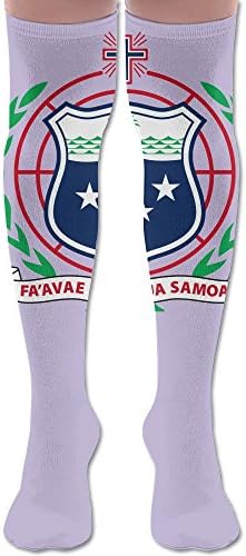 Samoa National Emblem Long Socks Knee Sock Over The Knee High Sock Novelty Soft Breathable For Athletic Run
