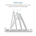 Desk Cell Phone Stand Tablet Stand, Tsumbay Universal Foldable Multi-Angle Desktop Phone Dock Holder Compatible for iPhone 8 7 6 6S Plus Samsung Galaxy S7/S6 Edge, Google Nexus, iPad, 6