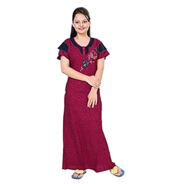 women's full length night dress