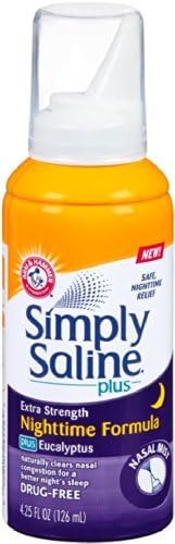 Simply Saline Adult Nasal Mist, Nighttime Giant Size, 4.25 Ounce by Simply Saline