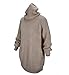 Women Pullover Loose Jumper Long Sleeve Turtleneck Pocket Knit Sweater Dress