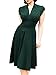 iLover Women Deep-V Neck Elegant Sleeveless Vintage Bridesmaid Dress