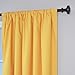 Eclipse Kids Microfiber Blackout Window Curtain Panel, 42 x 84-Inch, Mimosa