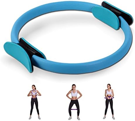 Pilates Ring - Exercise Yoga Ring Magic Circle Premium Flexibility Power Resistance Professional Toning Dual Grip Fitness for Full Body Building by Seryo Blue