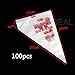 Enjoydeal 100pcs Fashion Disposable Pastry Bag Icing Piping Cake Pastry Cupcake Decorating Bags (Small)