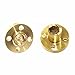 Eowpower 4Pcs Brass Flange Trapezoidal 4 Start Nut for 3D Printer Z Axis 8mm Lead Screw