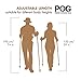 Ultra Lightweight Carbon Fiber Trekking Poles - 2 Pack Adjustable Folding Hiking Pole or Walking Sticks - Strong, Cork Grip, Padded Strap