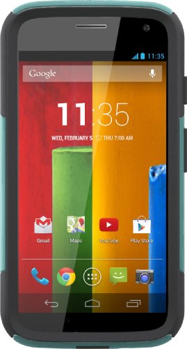 OtterBox COMMUTER SERIES for Moto G (1st Gen ONLY) - Frustration Free Packaging - STEEL BLUE (AQUA BLUE/SLATE GREY)