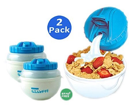 Cool gear stay fit deluxe cereal bowl (2 pack)