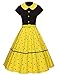 GownTown Women Splicing Swing Dress Party Picnic Cocktail Dress