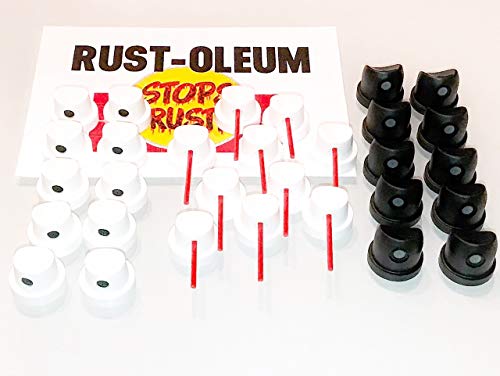 30 Rusto Fats + Thins Female Spray Paint Caps Lot 3