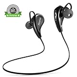Bluetooth Headphones, Amoner Bluetooth Earbuds Sports Wireless Headphones with Mic for iPhone, iPad, Samsung (Blue)