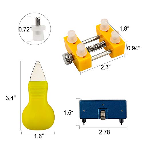 Onebom Watch Tool Set, Watch Repair Kit Professional with Everything, for Various Kinds of Watch (Watch Back Remover)