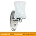 Dream lighting 12V RV LED Wall Sconce with Glass Lampshade RV Interior Wall Decor Light with Switch 3500K Warm White Lighting, 1 Light