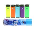 5 Ct MK Black Jet Torch Lighters with NEON 11X