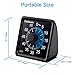 [Upgrade] Visual Analog Timer, Godmorn 60 Minute Kitchen Countdown Timer Clock for Kids Adults, Silent, Adjustable Alarm Volume and Duration,Time Management Tool for Meeting Exam Classroom, Black