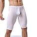 YUFEIDA Men's Compression Half Tights Leggings Sheer Swimwear Shorts Trunks Pant